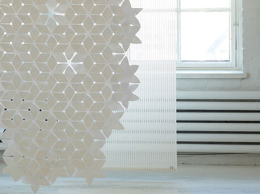 Woodnotes, Flake Blind, Woodnotes Flake Blind, Tyvek design, Tyvek partition