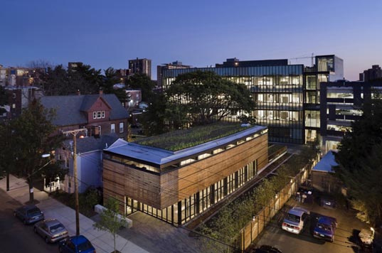 AIA COTE, Top Ten Green Building Projects, 2008, green building, Cesar Chavez Library, Yale Sculpture Building and Gallery, Garthwaite Center for Science and Arts, Cambridge School of Weston, Architerra, Lavin-Bernick Center, VJAA, Macallen Building Condominiums, Burt Hill with Office dA, Nueva School Hillside Learning Complex, Pocono Environmental Education Center, Bohlin Cywinski Jackson, Queens Botanical Garden Visitor & Administration Center, BKSK Architects, yale.jpg